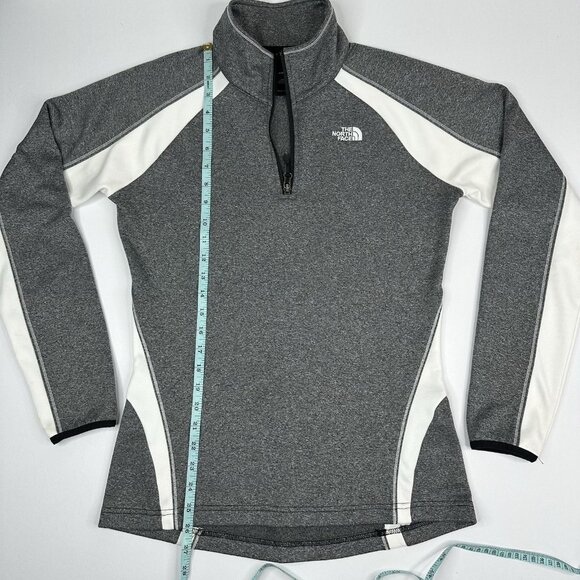 The North Face Women's Gray 1/4 Zip Pullover Long Sleeve Activewear Top M/C39.25 - Picture 12 of 15